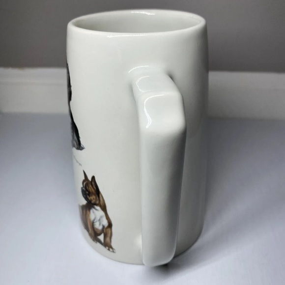 Edwin Megargee Signed Dog & Dragonfly Mug Coffee Cup Boxer, Scottie Springer - Picture 3 of 13